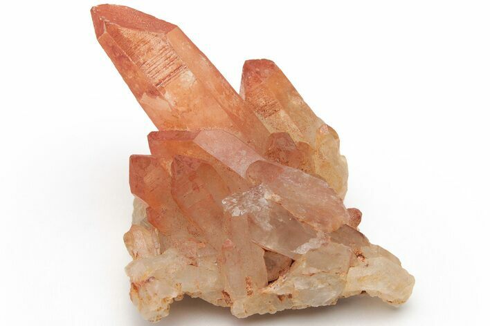 Natural Red Quartz Crystal Cluster - Morocco #218970